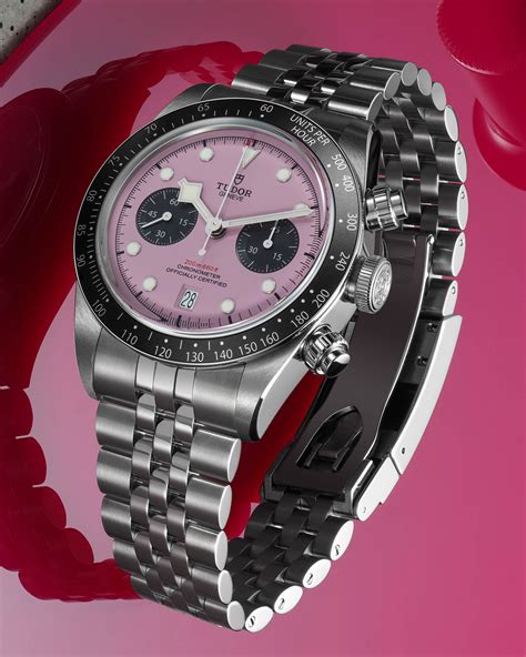 storia tudor chrono|tudor chrono pink dial.